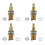 4St Gitarr Push/Push Potentiometer Kortskaft Push Push Potentiometer Elektrisk Gitarrpott A500K för Gitarrbasdelar 1