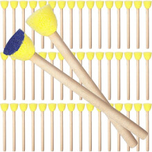 200Pcs Round Sponges Foam Brush Set, 0.6 Inch Paint Sponge Daubers with Stencil Brush Painting Tools for Painting Crafts