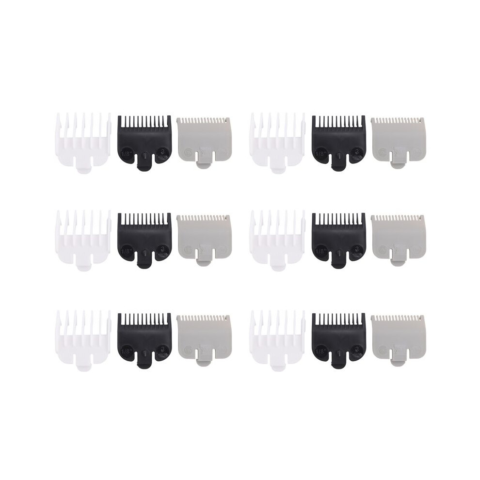 18 Pieces of Universal Hair Clipper Limit Comb Limit Comb Haircut Tools Electric Clipper Caliper 1.5mm / 3mm / 4.5mm