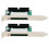 2X 40-Pin Cf Compact Flash Card to 3.5 Ide Converter Adapter Pci Bracket Back Panel 1