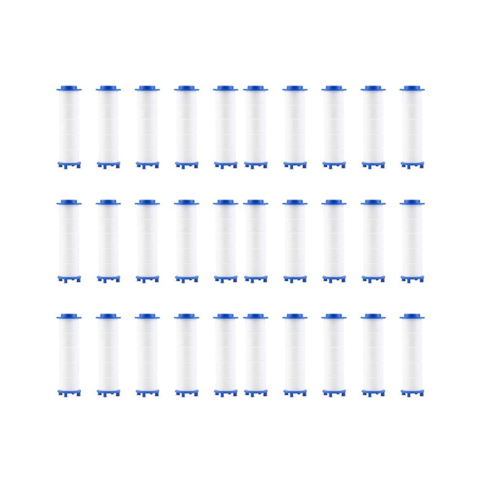 Tlily 30Pcs Universal Shower Filter Increases Water Pressure Removes Impurities For Shower Heads Water Purification Cartridges