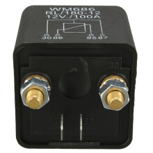 2X 12V 100Amp 4-Pin Heavy Duty /OFF Split Charge Relay For Auto Boat Van Black