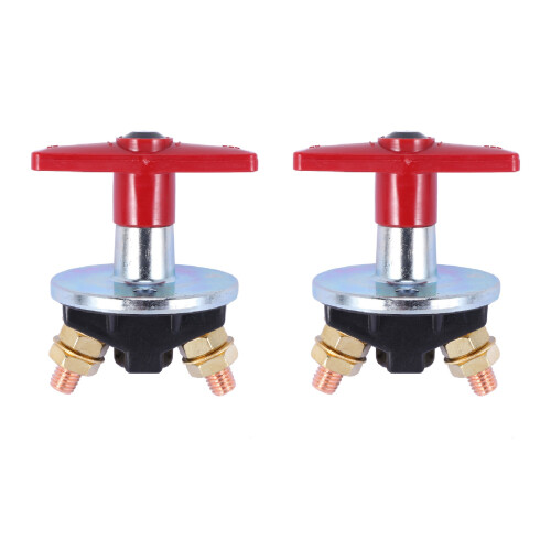 2X 1500 Amp Fixed Key Battery Isolator Cut Off Kill  12V / 24V Heavy Duty Electrical