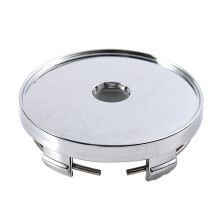 4 Pcs Chrome Wheel Center Hub Cap with 25 Pcs Plastic Push in Bumper Door Rivets Clip
