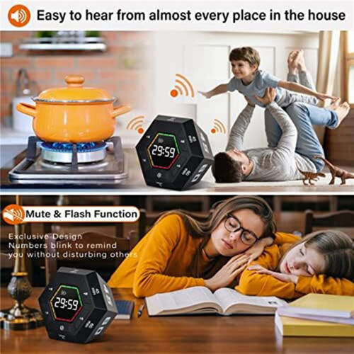 2X Pomodoro Timer, Productivity Timer,3, 5, 15, 30, 45, 60 Minute Preset  Countdown Timer,  Management Tool 2