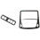 2 Pcs Car Accessories:1 Pcs Car Headlight  Button Cover & 1 Pcs Front Reading  Light Lamp Frame Cover 1