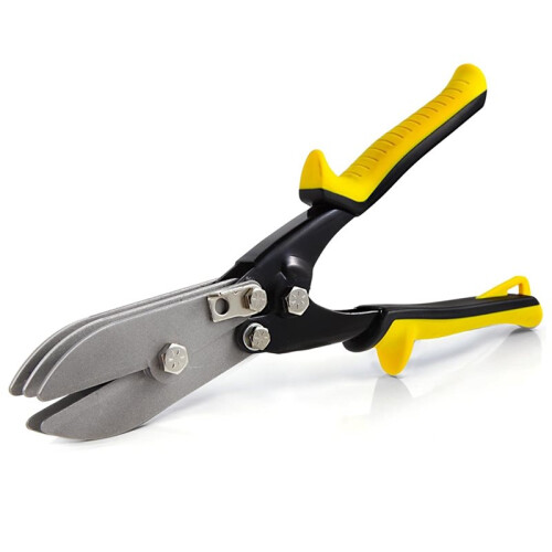 Alicate de Crimpagem Manual com 5 Lâminas para Chapas Metálicas, Ferramenta de Crimpagem para Tampas de Calhas e Dutos de 10-1/2 Polegadas