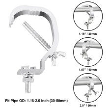 Truss C Clamp 1.18-2 Inch,40 Pack Stage Lights Truss Clamps,Fit for 30-50mm OD Tube, Load 55LB C Clamp for DJ Lighting