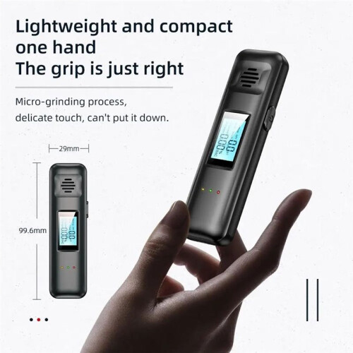 Tester per Alcol Portatile con Display Digitale LCD, Tipo Etilometro, per Uso In Auto 1