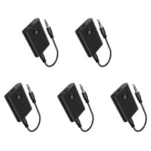 5X 5.3 Adapter for Airplane to 2 Wireless Headphones, 3.5mm Jack in-Flight Transmitter Receiver