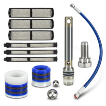 1/4'' Paint Sprayer Hose and Swivel Joint & 244194 Pump Repair for Gra Co 390 395 490 495 595 Airless Paint Sprayer