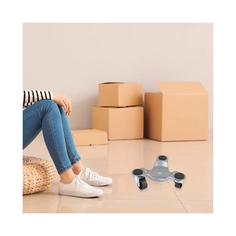 Heavy Duty Steel Object Transport Mover Dollies Wheel For Cabinet Heavy Object Mover Triangular Iron Furniture 4711159863908