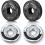 4 Pcs 5/8-11 Angle Grinder Flange Nuts No Wrench Required Quick Release Locking Kit Silver D-Ring Knurled Arbor Nut 1
