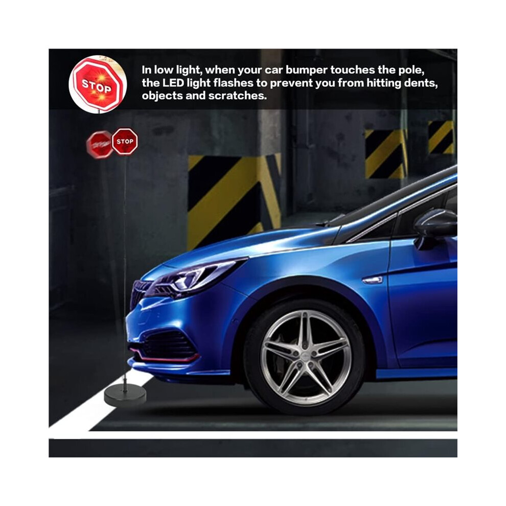 Led Parking Stop Sign, Parking Led Garage Flashing Warning Stop Sign, Parking Assist Led Stop Sign Parking Light 4712439335597