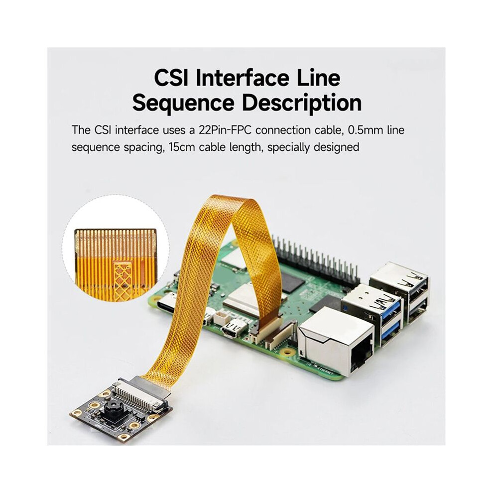 3X 8Mp Camera Module For Raspberry Pi 5 Camera Imx219 160 Degree Viewing Angle Csi Interface Cam 4713248571633