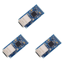 3X CH9121 Serial Port Ethernet Network Module UART to RJ45 Converter  3.3V 5V STM32 TCP/IP Network Module