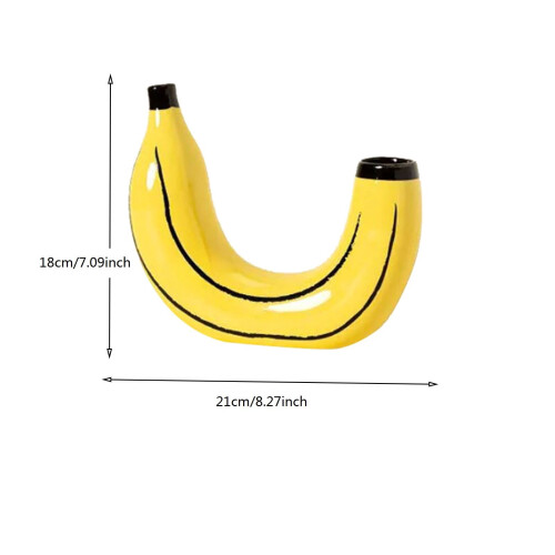 Vaso de resina em formato de banana (1 peça) 2
