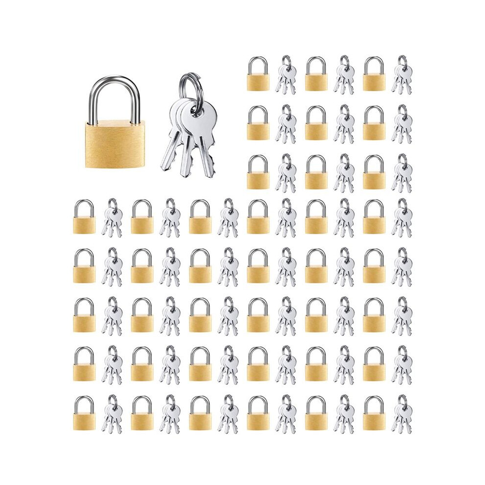 240 Pack Padlock Small Padlock Solid Brass Locks With 720 Key For Luggage Lock,Backpack,Gym Locker Lock 4713427077864
