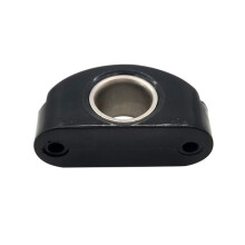 Marine Boat Fairlead Svart Nylon Bullseyes 12 mm 1/2Tum ROSTFRITT STÅLINSTÄLLNING, Remskiva för Båtar, 8st