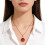 Classical Square Cut Crystal Necklace Dainty Chain-DN0312228RD 3