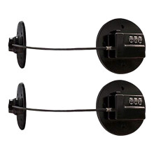 2X Refrigerator Strong Adhesive 3-Digit Password Lock for Cabinet File Drawer Window Child Safety