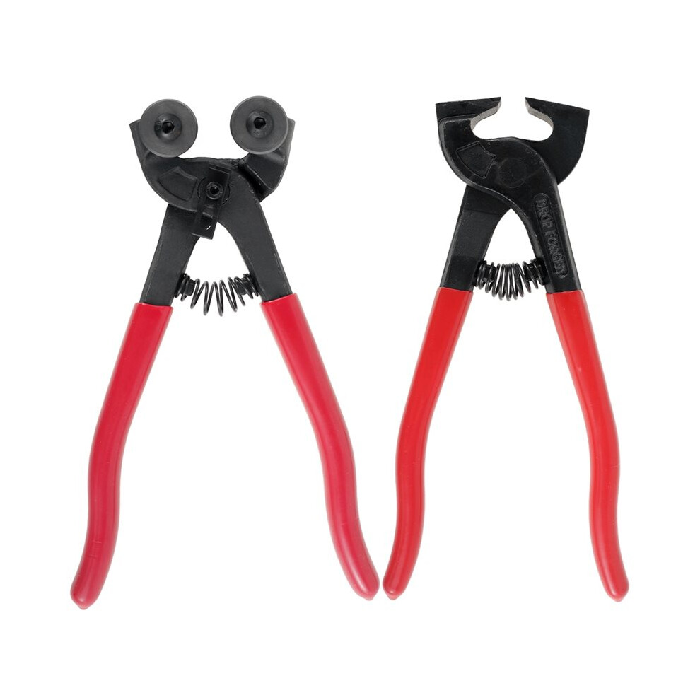 2 Pcs Glass Tile Nippers Set With Nonslip Handle Heavy Duty Wheeled Glass Mosaic Nipper And Hd Ceramic Tile Nipper 6034004524679