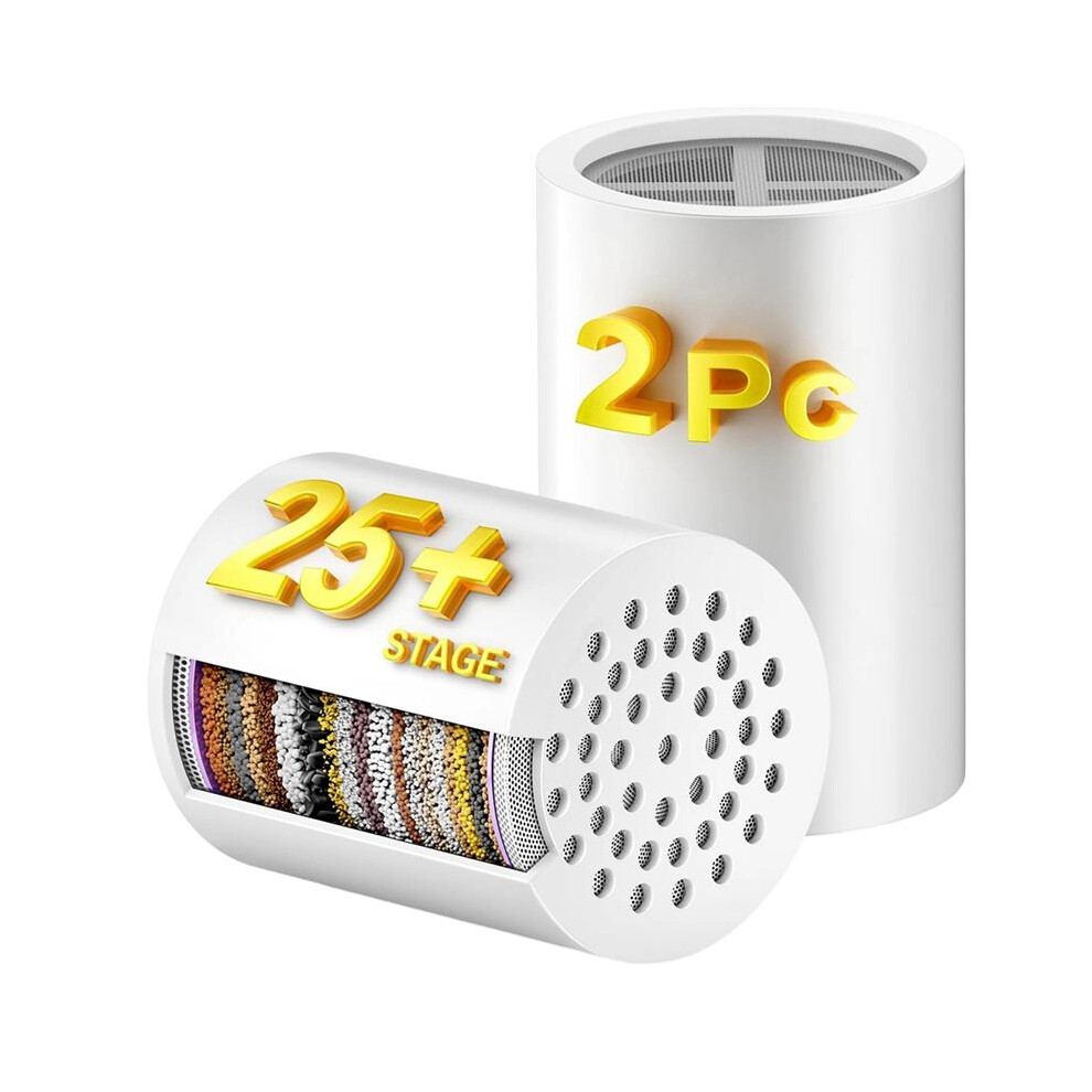 Tlily 25+ Stage High Output Shower Filter Replacement Cartridges - Reduces Chlorine & Chemicals For Sf100 & Jomst Shower