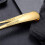 12-Piece Serving Flatware Silverware Set, Serving Utensil Set,Include Cake Server, Slotted Serving Spoon Gold 5