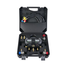 Digital HVAC Refrigerant Manifold Gauge Kits 1s Sensor Refresh 0-6000 Kpa Electronic Pressure Tester Car Condition