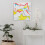 Εκτύπωση καμβά Willem de Kooning 16x16 σε αφηρημένη τέχνη τοίχων 4