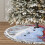 Weihnachtsbaumrock mit Fransen und Spitze, 91 cm 3