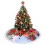 Weihnachtsbaumrock mit Fransen und Spitze, 91 cm 4