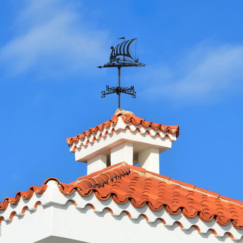 Εξωτερική διακόσμηση από σίδερο Weathervane για ιστιοπλοϊκό πλοίο 1