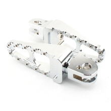 Poggiapiedi Posteriore per Moto Pedane Pedane Pedali per 01-15 Bonneville T100 T900 04-15 Trunxon 1200 Argento
