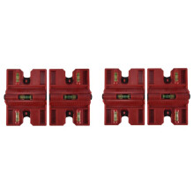 Spirit Level,Magnetic Post Level Tool Folds for Storage, Check Bubble Level(Pack of 4)