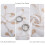 White sheer curtains grommet top 2 panels 52" x 63" 3