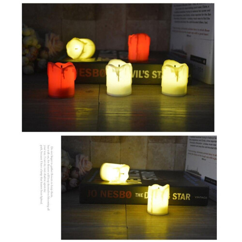 12er-Pack LED-Teelichter mit flackernder Flamme 1