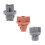 3pcs for  Land  Prado LC120 2003-2009 Bulb Base Tail Light Socket Brake Light Socket Reversing Light Socket 1