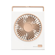 Ventilateur de Bureau Portable Rechargeable par USB, Ventilateur Portable pour Camping, 4 Vitesses, Silencieux, Ventilateur Personnel Mural A