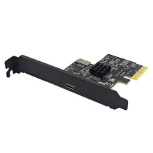 Carte D'Extension PCI-Express X2 Vers Type-E + Type-C USB3.2 GEN2 10 Gbit/S Puce ASM3142 Adaptateur PCI-E Vers USB-C pour Ordinateur de Bureau