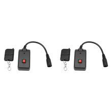 2X AC 90-240V Bärbar 3-Stifts Trådlös Fjärrmottagare för Rökmaskin DJ Stage Receiver Fog 400W 500W 900W 1500W C