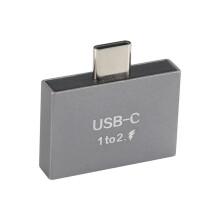 USB C Mâle Vers Double USB C Femelle RéPartiteur Convertisseur Adaptateur Connecteur D'Extension pour USB C PD Chargeur PC Portable