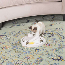 2X Pounce Cat Toy, Interaktiv Automatisk Leksak Justerbar Elektronisk Batteridriven Leksak