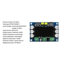 4 St XH-M542 100W LjudföRstäRkarkort  12V 26V TPA3116D2 Monokanal Digital HöGeffektsföRstäRkarmodul