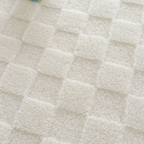 Coperta in microfibra bianca 100x150 cm 1
