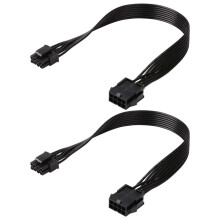 2 Pièces CPU 8 Broches Câble D'Extension Carte Mère ATX CPU 8 Broches Femelle à 8 (4 + 4) Broches Mâle Câble D'Extension pour Alimentation PSU
