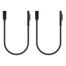 2X USB Type C PD 15V Power Charger Adapter Converter Charging Cable for Surface Pro 7/6/5/4/3/GO/BOOK Laptop 1/2