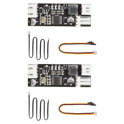 2X Temperature Controller Module Single 12V  PWM 2-3 Wire Fan Temperature Control Governor Computer Fan