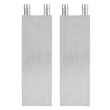 2X Aluminum Water Cooling Block 80X40X12mm Cooler for Computer CPU Radiator