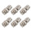 6X TNC Macho A PL259 UHF Conector Adaptador Hembra, Plateado 1